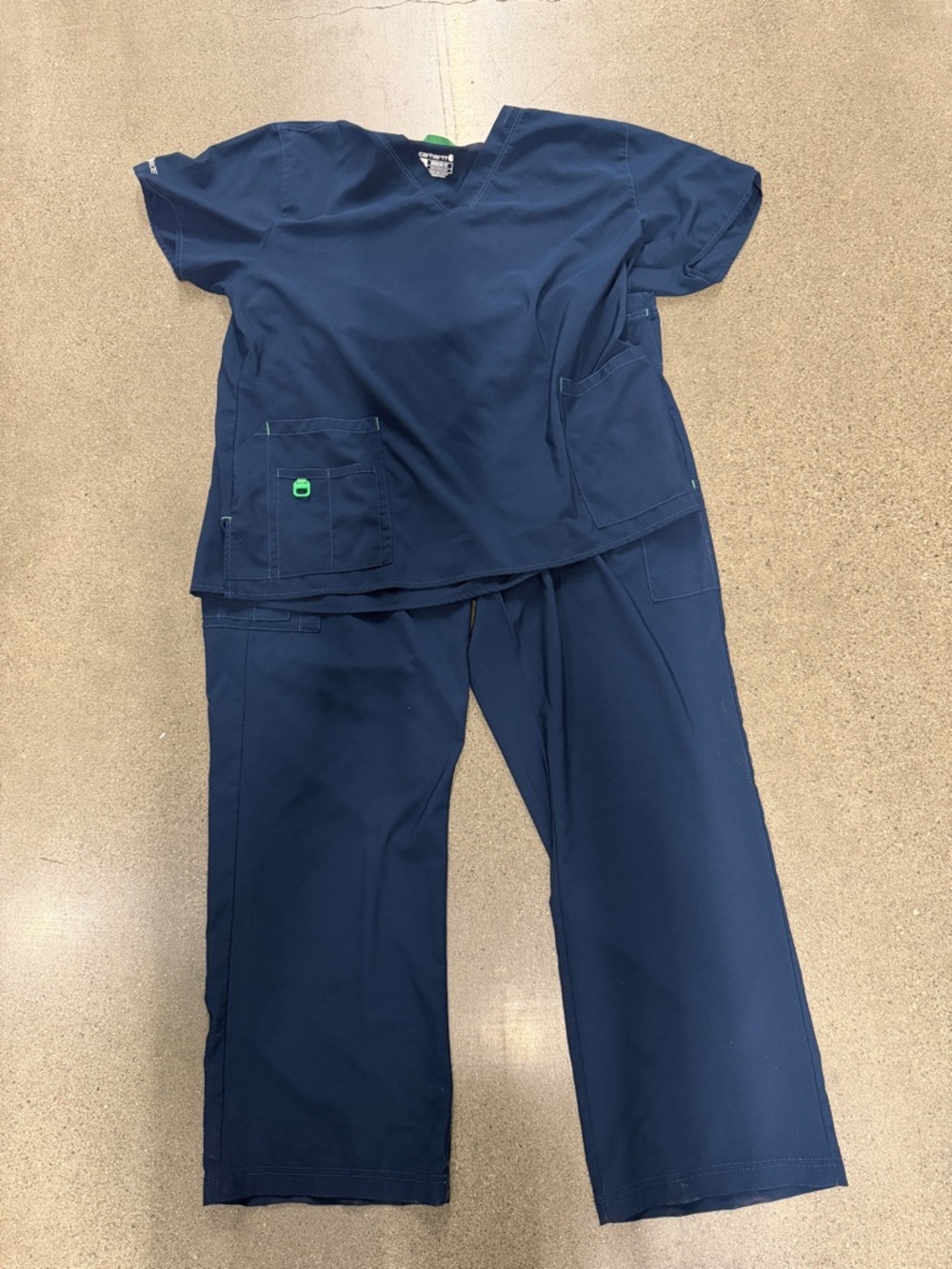 Carhartt Navy Blue scrubs 2 xl force flex like new - Picture 2 of 11